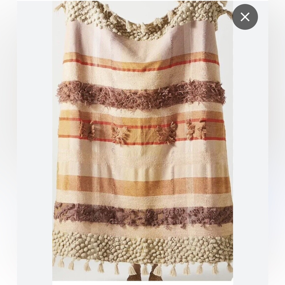 Anthropologie Elijah All Roads Throw Blanket